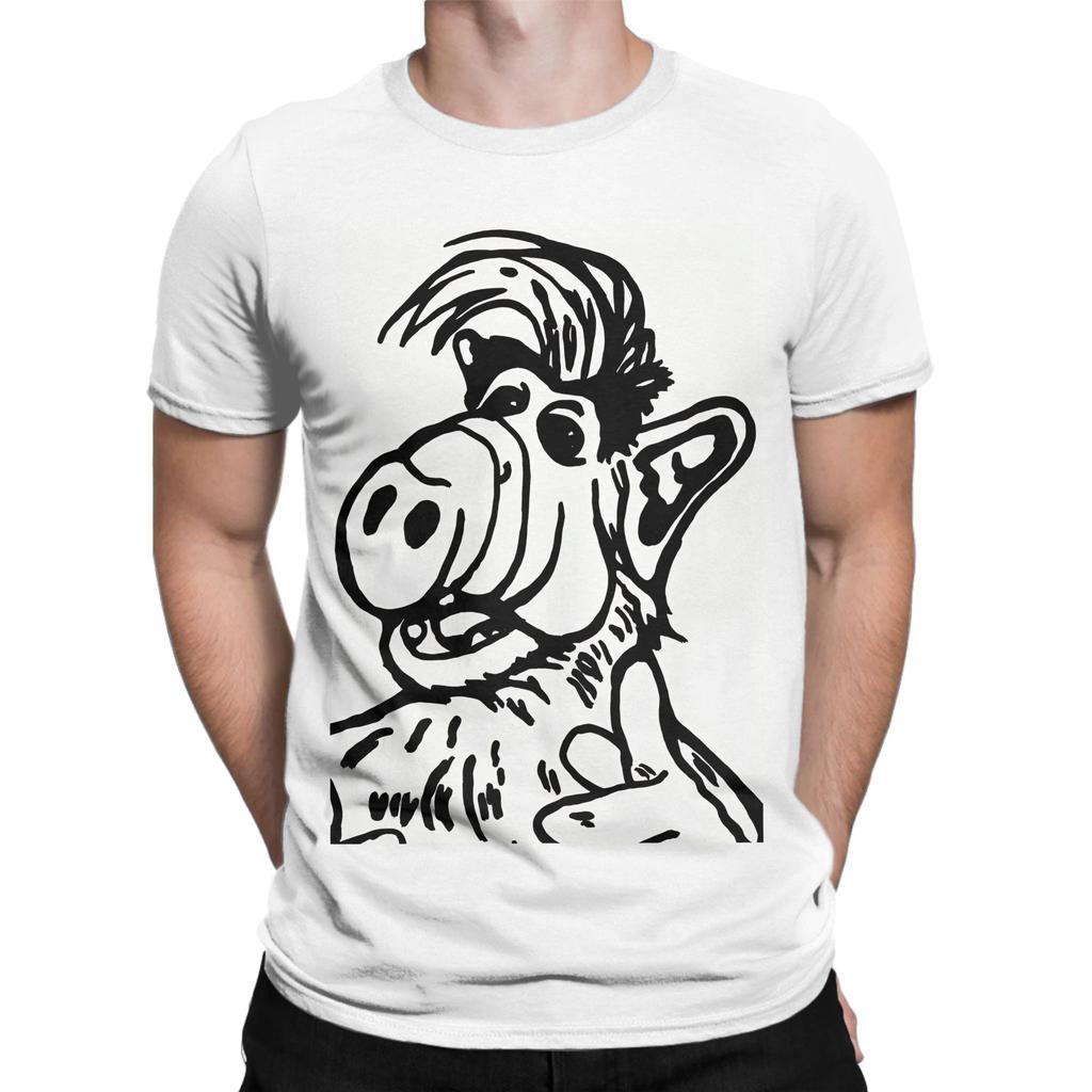Alf The Animated Series Life Form Graphic Funny 100 Cotton Tshirt Alf The Animated Series Tops Tees For Unisex