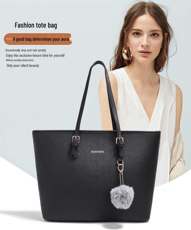 2025 Fall/Winter Women's Embossed Large Handbag - European & American Fashion, Shoulder/Crossbody