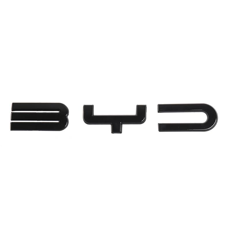 For BYD Song Plus DMI Black Front Emblem Modification Black Warrior Car Badge Covering Styles Emblem For BYD Song Plus