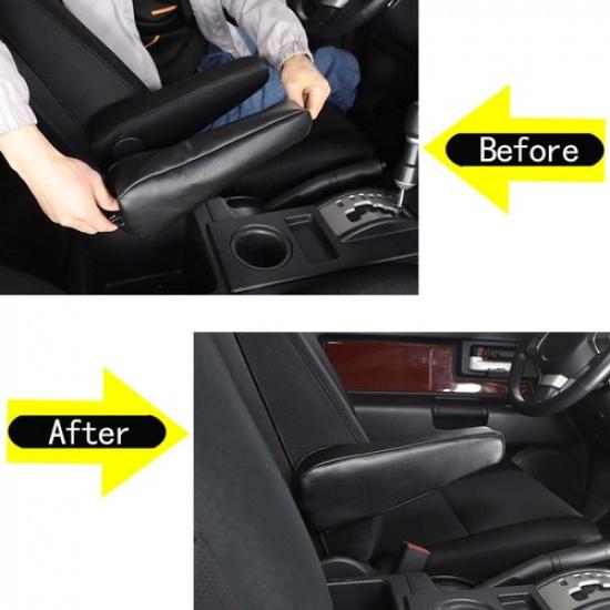 2X Накладка на подлокотник сиденья из ПУ кожи для Toyota FJ Cruiser 2007-