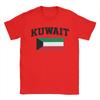 Kuwait Flag TShirt Unisex Funny Cotton Tee Shirt Round Collar Short Sleeve T Shirts Plus Size Clothes