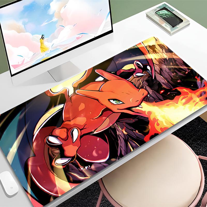 Big Mouse Pad Gamer Desk Mat PC Computer Mouse Pads Anime Mousepad Keyboard Gaming Accessories Pokemon Dragon Rug Mausepad