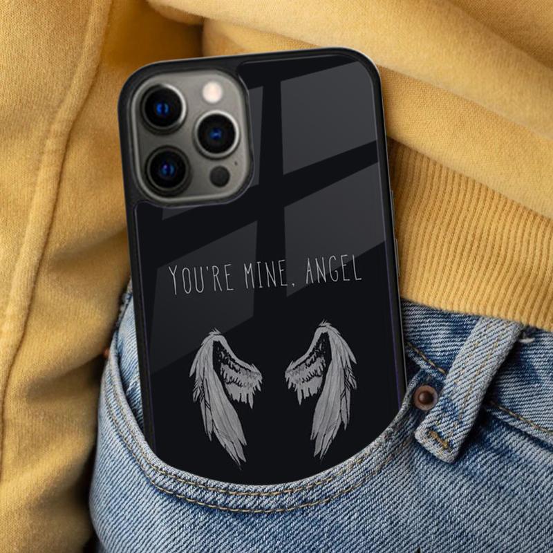 Fantasy Angel Girl Wings Soft Phone Case for iPhone 17 Air 16e Pro max 15 Pro 13 14 Plus 11 12 MagSafe Magnetic Coque