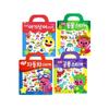 PINKFONG Набор наклеек для переноски 'Baby Shark' - 4 шт. Многоразовая книжка для игр