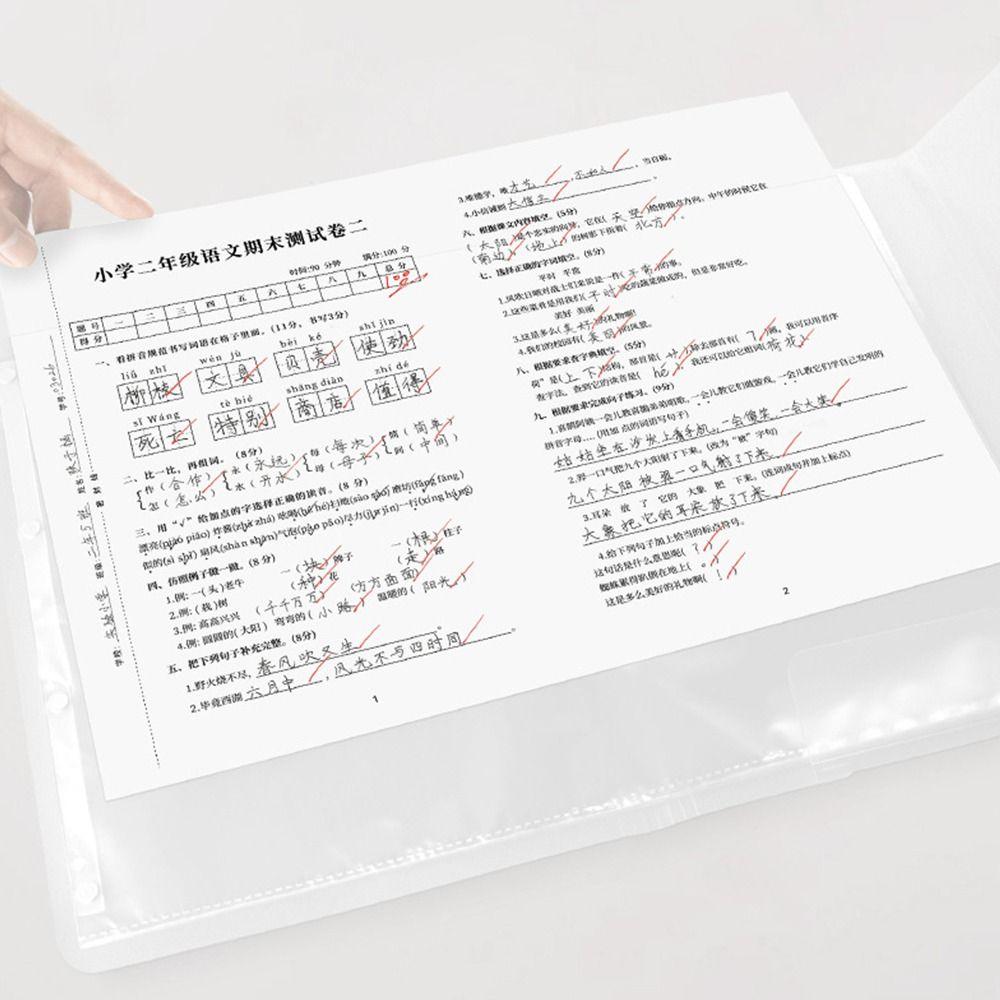 A3 Test Paper Folder Insert Students Paper Storage Booklet Gifts Folded Folders