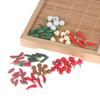 10Pcs/Set 1:12 Dollhouse Fruit Vegetables Carrot Tomato Radish Kitchen Decor Toy