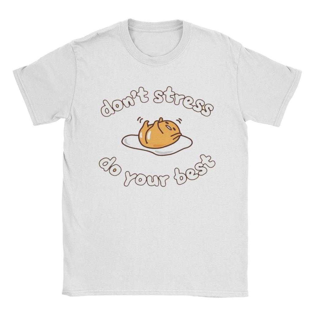 Повседневная футболка Gudetama "Вы заслужили поспать" для мужчин, с круглым вырезом, короткий рукав, хлопковый летний топ