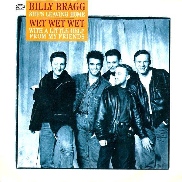 7-дюймовая пластинка WET WET WET / BILLY BRAGG - With A Little Help From My Friends CHILD1 The Precious Or 1988 UK Рок Б/У