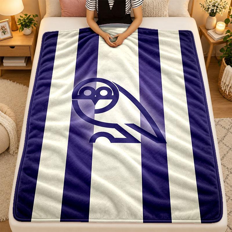 Flannel BlanketSheffield Wednesday Warm Soft Throw Blanket for Indoor Sofa Bed Living Room Use