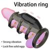 Penis Vibrating Ring Lasting Enlarge Cock Stimulate Massage Clitoris Sex Toys For Men Fetish Couples