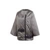 adidas Спортивная двухслойная куртка с капюшоном, женская куртка металлик-серый FT2459