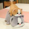 1Pc 30/40CM Cute Reversal Shiba Inu Cat Plush Toys Kawaii Flip over Pillow Stuffed Soft Dolls Lovely Dolls Birthday Gift