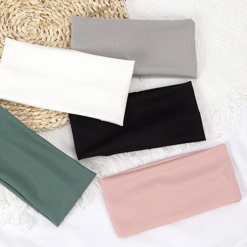 Эластичные однотонные повязки для волос для женщин и мужчин, повязка на голову для бега, фитнеса, спорта, йоги, повязки на голову для девочек, аксессуары