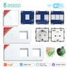 BSEED EU Стандарт Стеклянная Панель 1/2/3 Клавиши Wi-Fi Выключатели Запасные Части USB Настенная Розетка Умное Приложение Tuya Smart Life Alexa Alice Управление