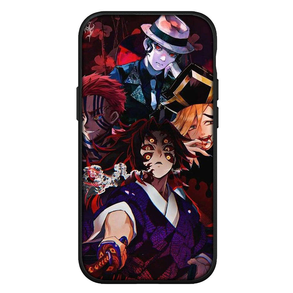 for Samsung Galaxy S25 S24 S23 iPhone 17 16 15 Xiaomi Redmi Note 14 13 12 11 Plus Pro Max Case Demon Slayer Kokushibo Kamado Tanjiro OPPO Huawei Cover