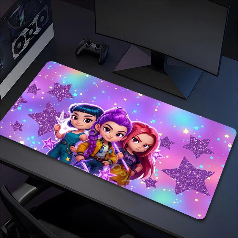 Игровой коврик для мыши Star Friends XL Нескользящая резиновая основа Прошитый край Водонепроницаемый коврик для стола Для ПК Ноутбука Геймера Офиса Компьютерные Аксессуары C92916