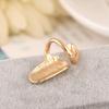 False Jewelry Gold Metal Ring Nail Fashion Rings Women Silver