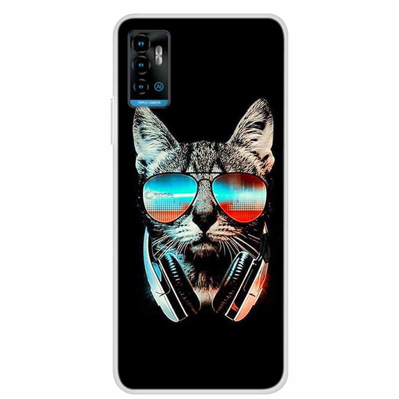 For ZTE Blade A71 Case Animals Bumper Silicone TPU Soft Cover Phone Case For ZTE Blade A71 A7030 Shockproof Cartoon Coque Funda