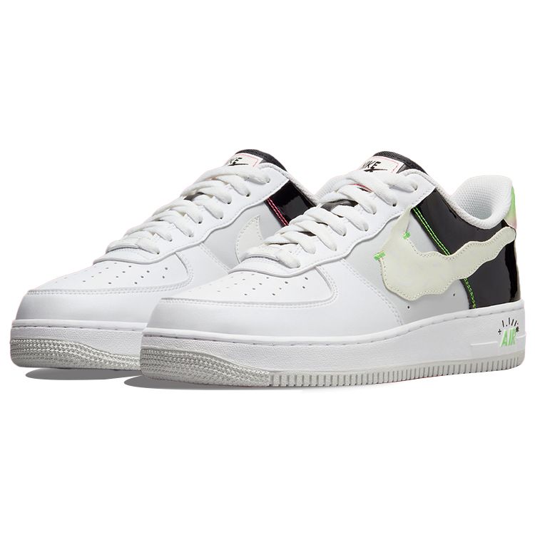 Nike Air Force 1 Low 07 LV8 Pop Art - Белые мужские кроссовки Black Photon Racer-Pink DV1229-111