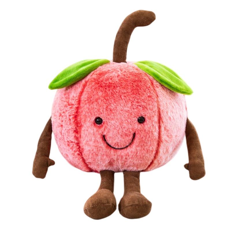 Cartoon Cherry Expression Plush Pillow Cute Fruit Stuffed Toy For All Ages 35cm 50cm 60cm