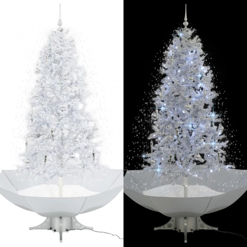 Day and Night - Day and Night Christmas Tree with Snow with Base In White Umbrella 190 Cm