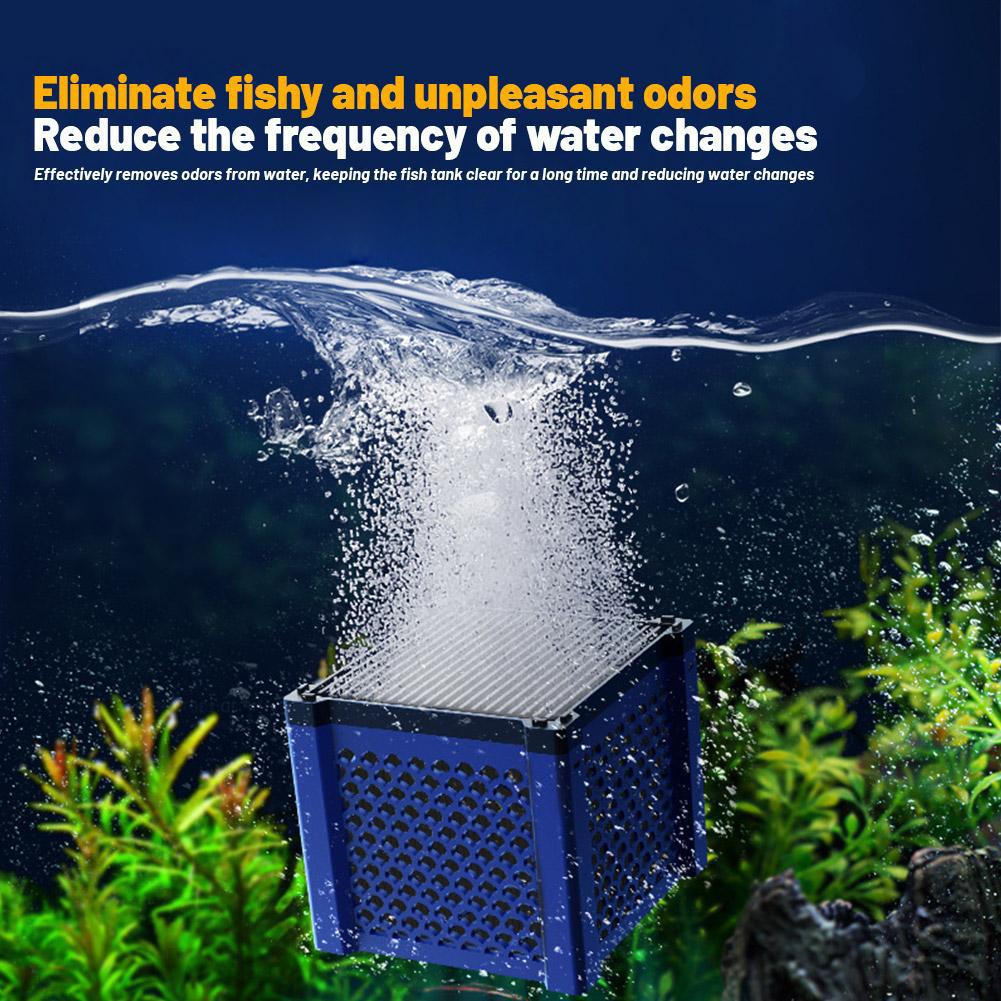 Кубик для очистки воды в аквариуме, фильтр-бокс для аквариума для рыб, активированный очиститель для аквариумов, аквариум для лошадок D3O5