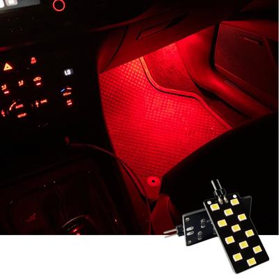Для SKODA Kodiaq Karoq VW Arteon SEAT 2 шт./лот 12 В CANBUS без ошибок 12 светодиодов салона автомобиля подсветка пространства для ног