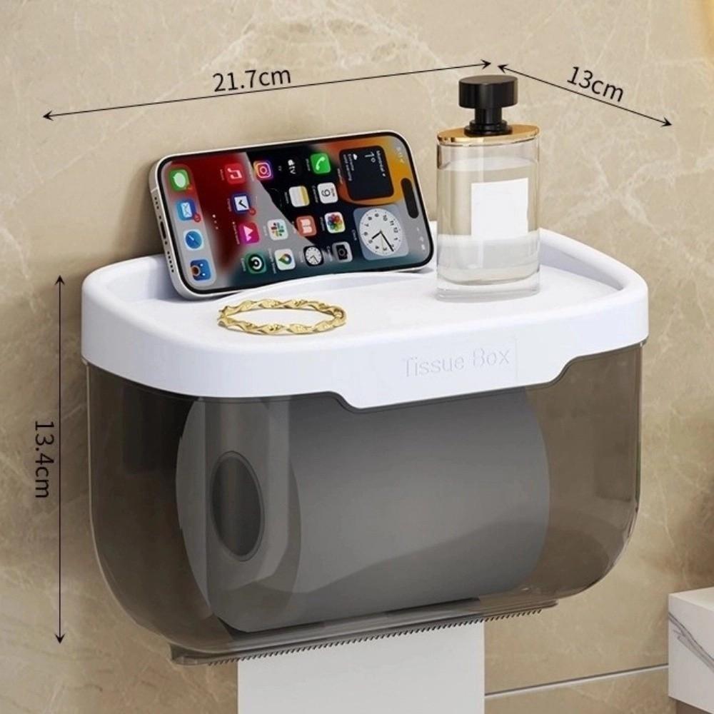 Plastic Tissue Box Wall Mounted Toilet Paper Holder Portable Tissue Holder  Storage Rack