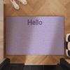 Solid Color Simple Silk Circle Entrance Mat Can Be Cut Entrance of The Foyer Foot Rubbing Dust Removal Door Rug Modern Home