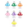 Colorful Mushroom Resin Pendants Earrings Beaded Ornaments Bracelet Pendant Jewelry Making Accessories for Craft Lover