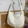 Spring and Summer Cloud Diamond Pleated Large Bag Casual Personality Quilt Bag Lightweight Large Capacity Crossbody Dumpling Bag Women