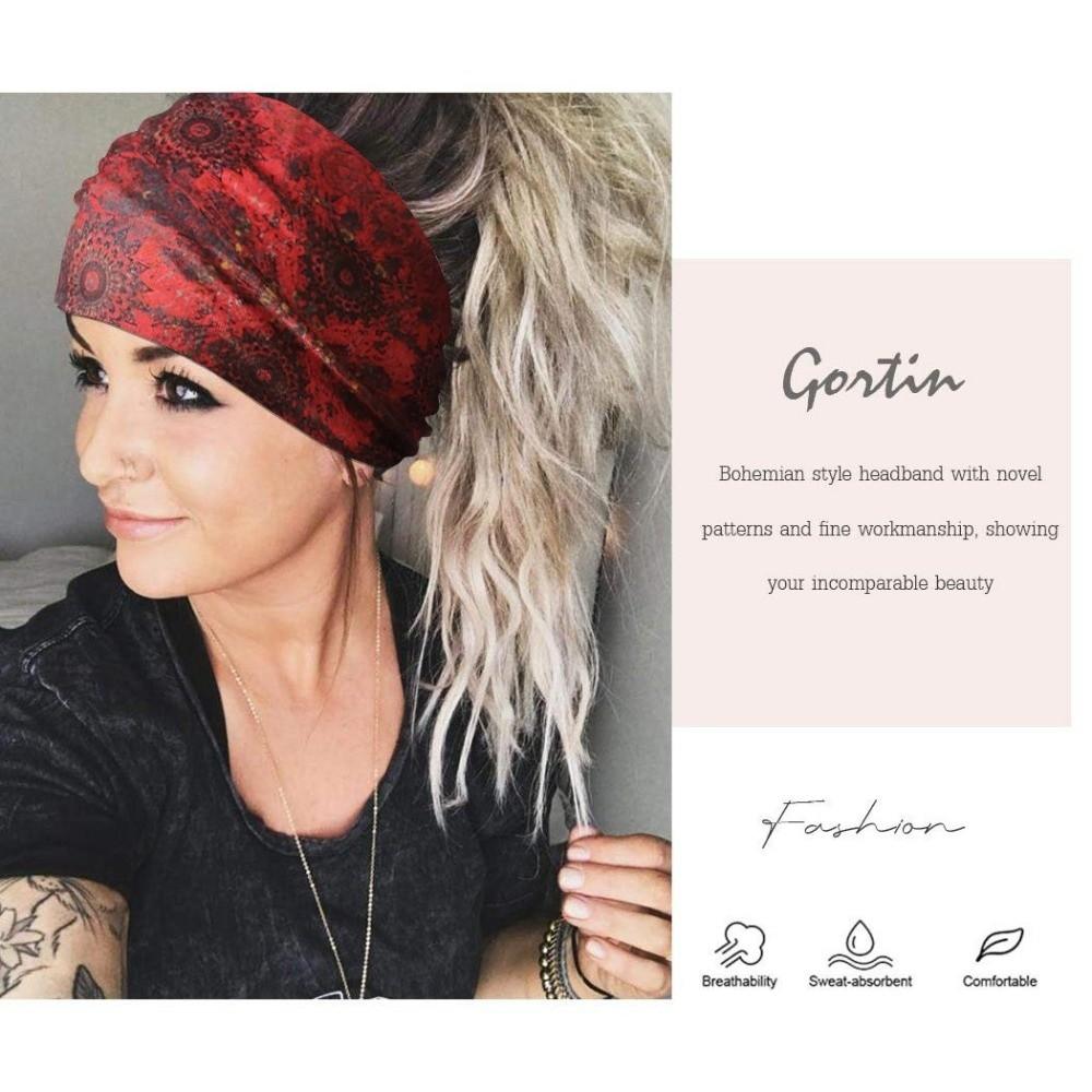 Stretch Boho Headbands Wide-brimmed Wide Headwrap Fashion Workout Head Bands Hair Accessories