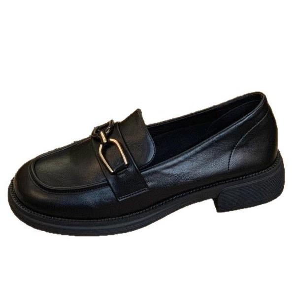 First Layer Cowhide~ Genuine Leather Small Leather Shoes Soft Sole One Pedal Loafers Women's Shoes 2025 Spring and Summer New Flat Single Shoes