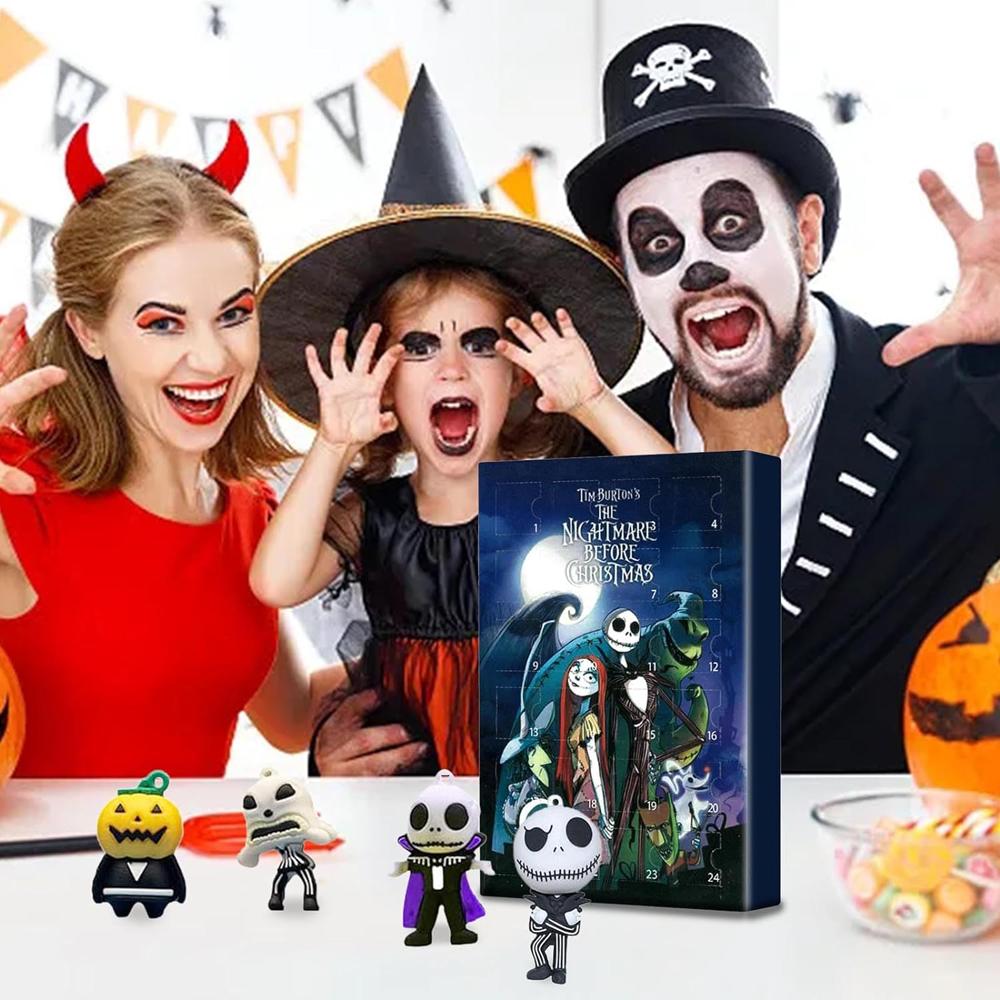 Адвент-календарь 2023 года со случайными игрушками 24 дня Рождества/Дня всех святых Календарь обратного отсчета Blind