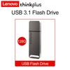 Высокоскоростной флэш-накопитель, водонепроницаемый USB-накопитель, USB-флеш-накопитель 3.1 Lenovo thinkplus 32 ГБ/64 ГБ/128 ГБ/256 ГБ, Pen Drive TU100