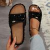 Women's Large Size Slippers Women's Summer Wear New High-end Platform Sandals Sequin Women's Slippers