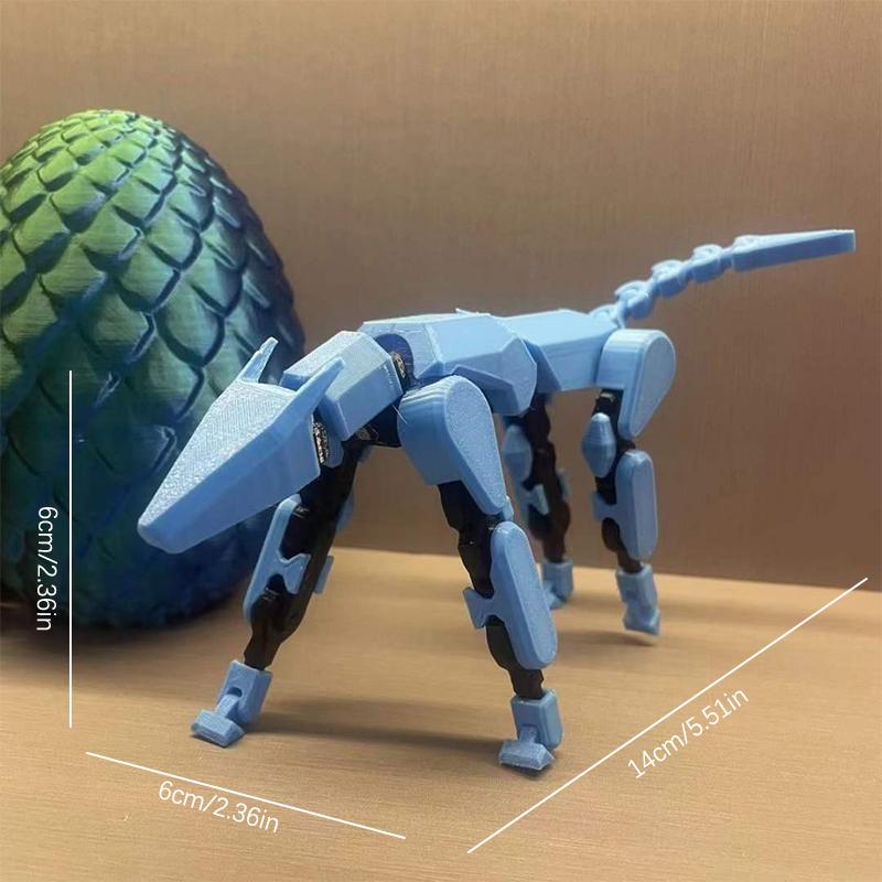 3D-печать подвижный многошарнирный робот-собака, кукла-счастливица, 13 шарниров, игрушка-головоломка для самостоятельной сборки, украшения для украшения, подарок