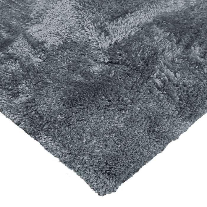 Tapis à poils longs extra-doux gris clair 120x160