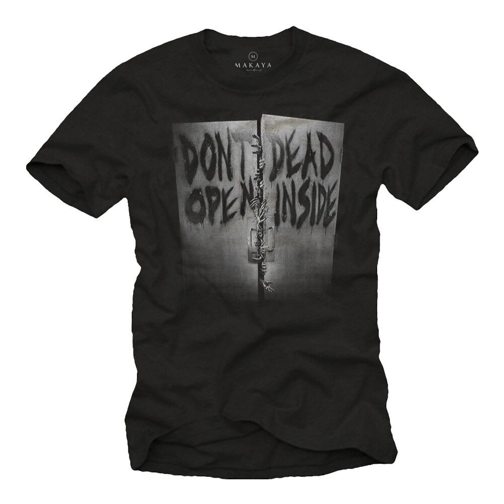 Walking Zombie Unisexs Tshirt With Dont Open Dead Inside Unisex Nerd Fan Shirt