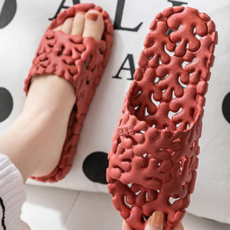 Летние мужские и женские тапочки. Нескользящие тапочки для пар с плоской подошвой.