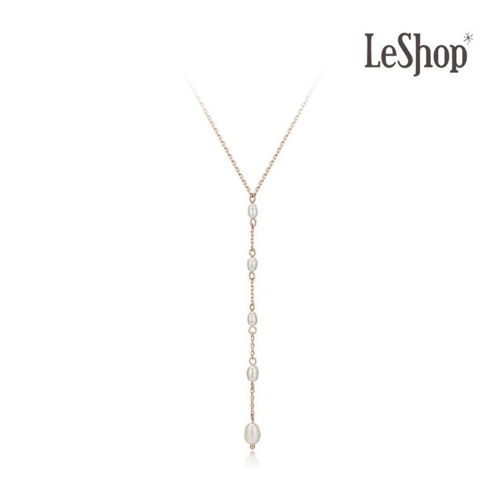 [LeShop] Колье из 14-каратного золота с жемчугом Flow (Позолоченный)_LJ5204BRN