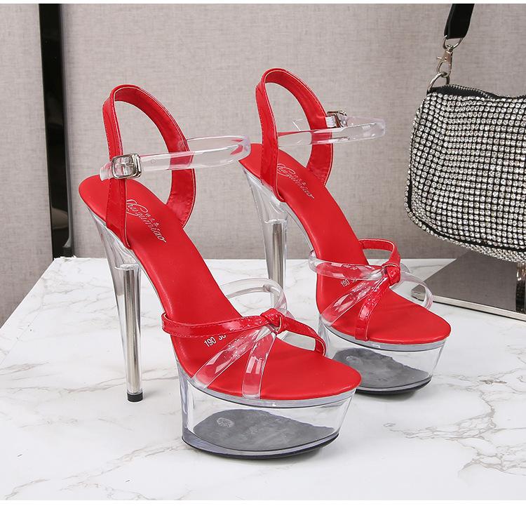 190 серия, очень высокие каблуки 14,5 см, платформа 4,5 см, пикантные женские босоножки на очень высоком каблуке-шпильке LFD