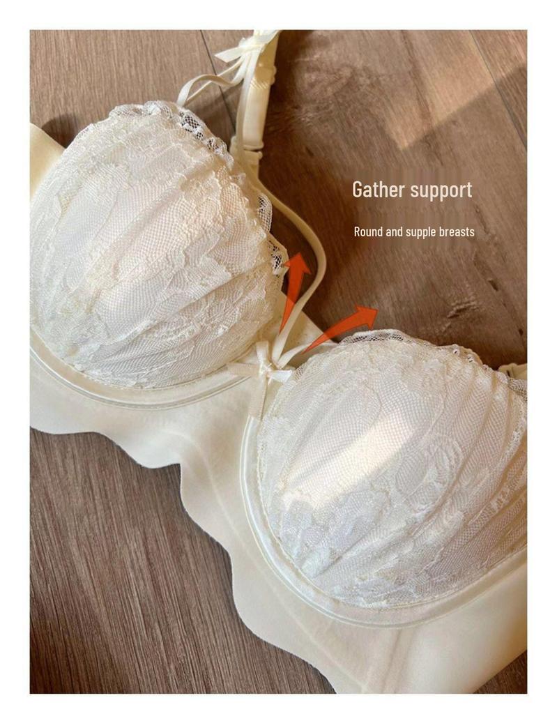 TikTok Kuaishou Сексуальное беспроводное нижнее белье: Бюстгальтер Pure Desire против провисания для женщин