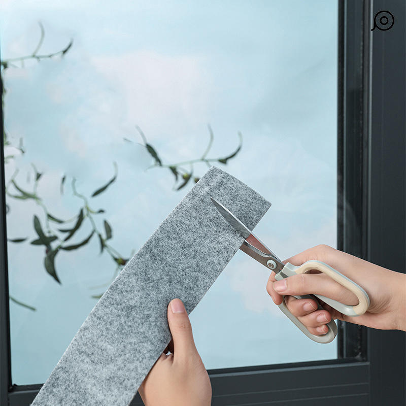 Window Glass Water Absorption Strip Solid Color Thickened Felt Cotton Tape Glass Absorbent-Adhesive For Sinks Walls Prevent Condensation