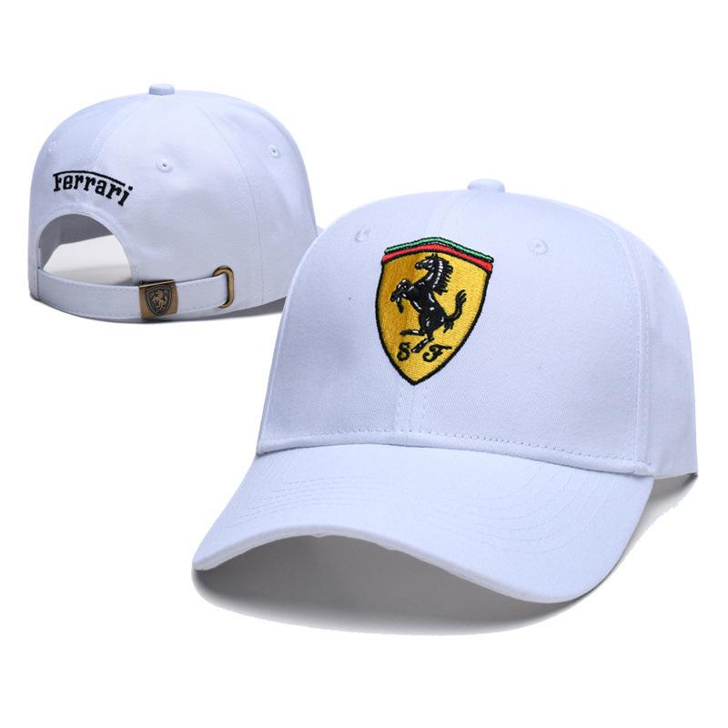 Для Ferrari Логотип Вышитый Автомобильная Бейсболка Весна и Осень Наружные Спортивные Универсальные Регулируемые Повседневные Кепки Кепка от Солнца