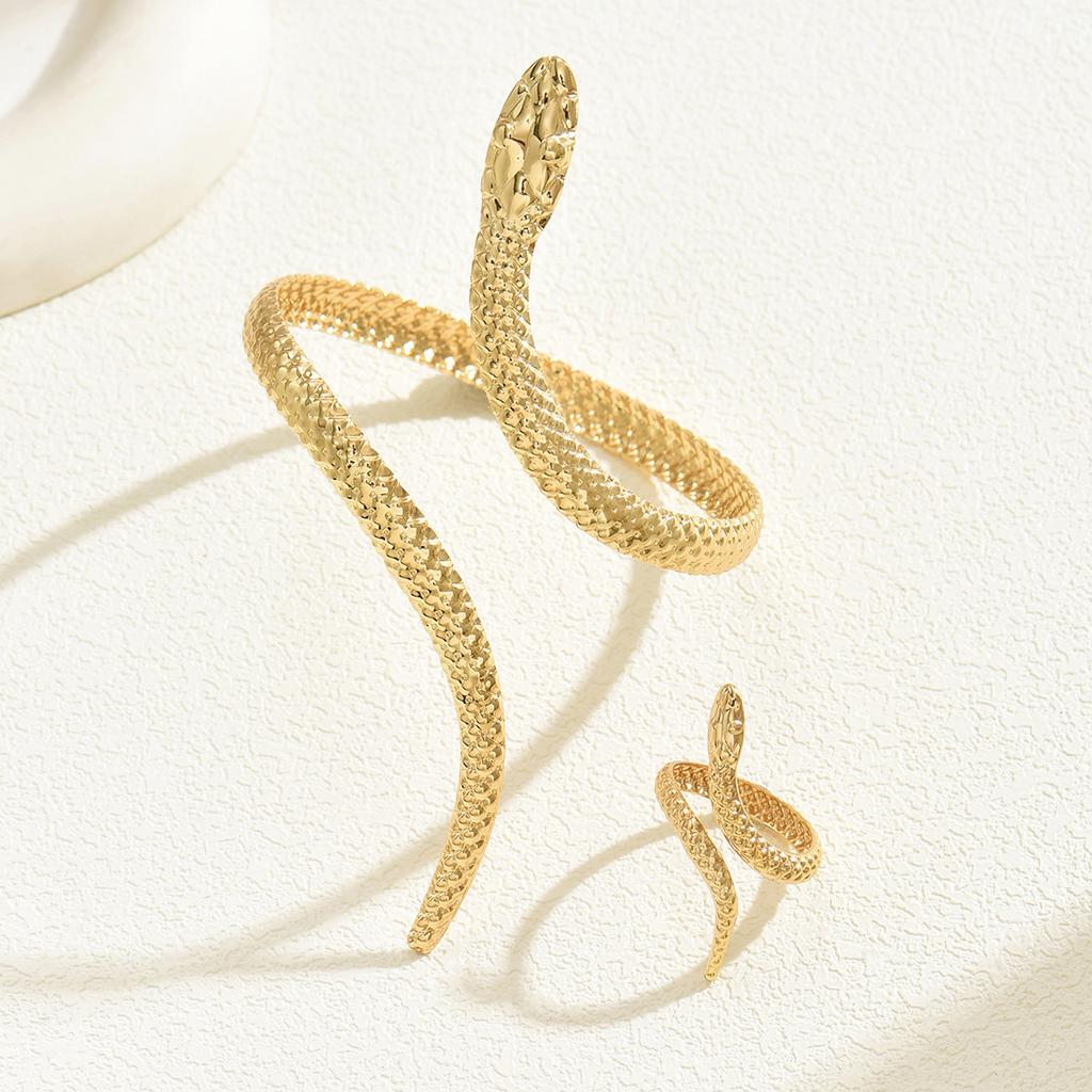 Набор колец для браслета с геометрическим отверстием, универсальный дизайн в виде змеи, персонализированные ювелирные изделия для браслета