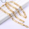 5MM/6MM Figaro Link Necklace Men Women Chain Jewelry Gift
