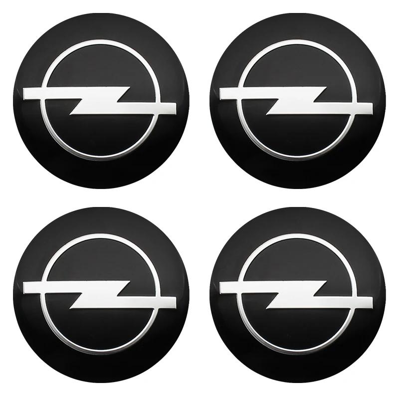 4pcs Car Wheel Center Covers Badge Sticker Stickers For Opel Corsa Astra Insignia Vectra Zafira Meriva Mokka Grandland Vivaro