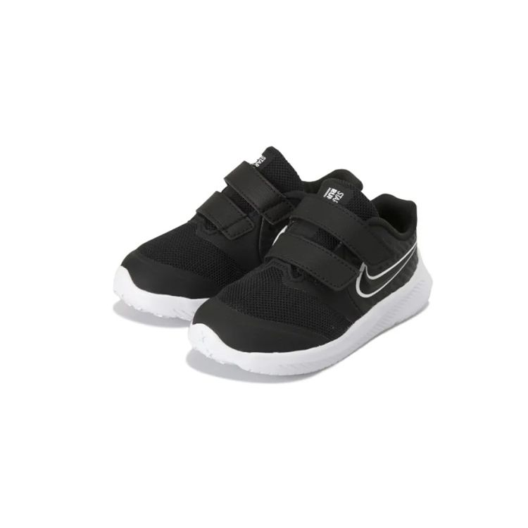 Nike Детские кроссовки Star Runner 2 TDV Black White-Black-Volt AT1803-001
