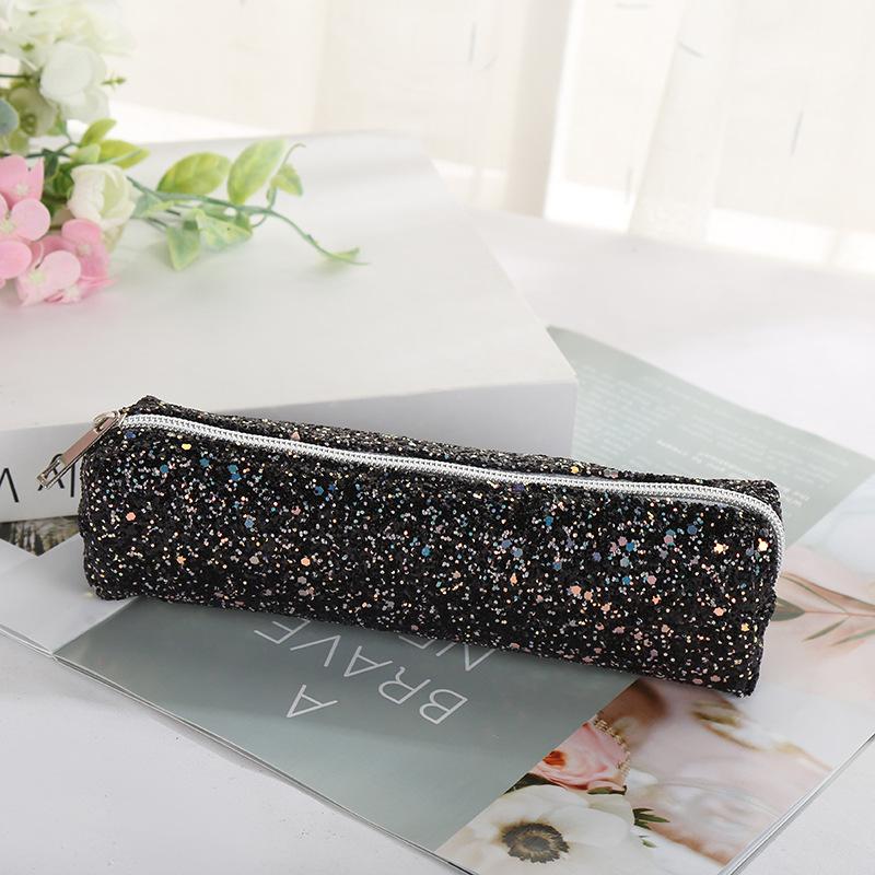 Kawaii Glitter Pencil Case Pencil Box Pencilcase Pencil Pouch Pencil Bag Stationery Supplies Sequin Makeup Bag Cosmetic Bag